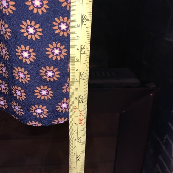 Boden Navy Daisy Print Jersey Short Sleeve Dress with Pockets Size 8R - Picture 6 of 7